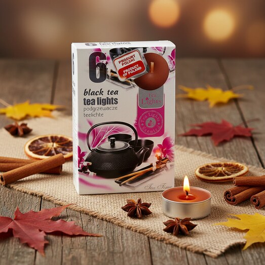 fekete tea illatmécses