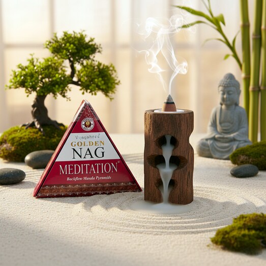 Golden Nag Meditation kúpfüstölő