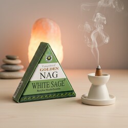 Golden Nag White Sage kúpfüstölő