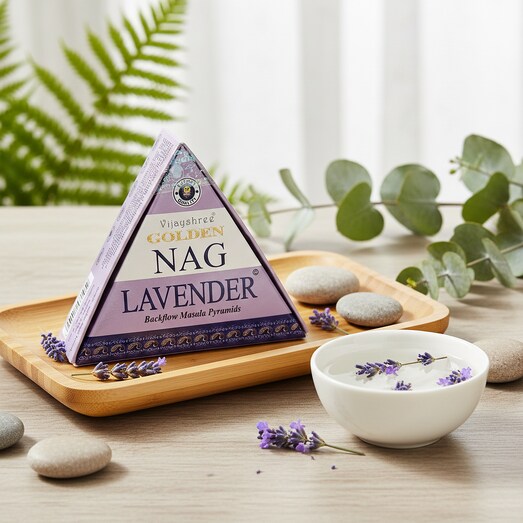 Golden Nag Lavender kúpfüstölő
