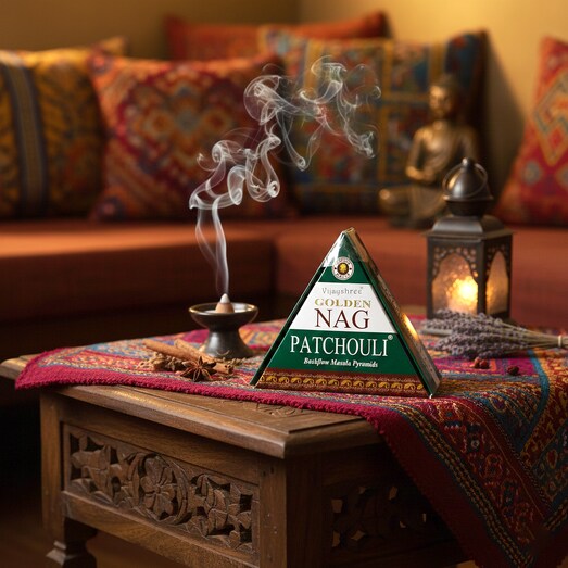 Golden Nag Patchouli kúpfüstölő