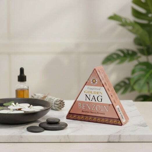Golden Nag Benzoin kúpfüstölő