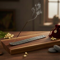 Fémből készült, füstölőtartó lap