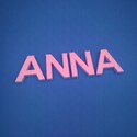 ANNA felirat XPS habbetűkből