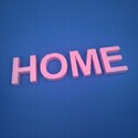 HOME felirat XPS habbetűkből