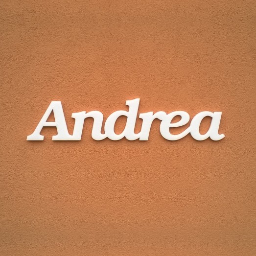 Andrea név felirat ajtóra vagy a gyermekszoba falára!