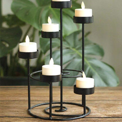 Ledes gyeryák, mécsesek, lámpások Ledes mécsesek fekete álványon