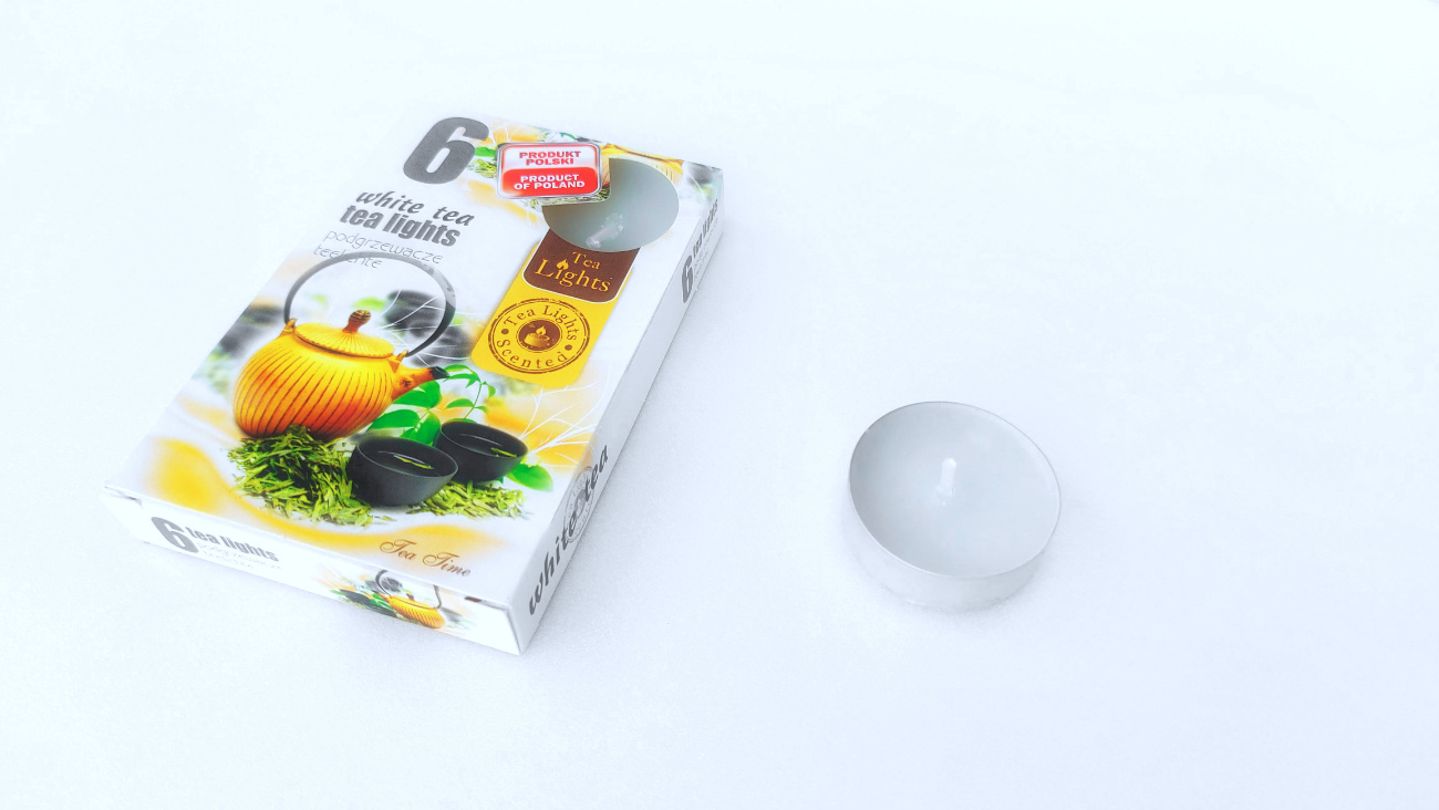 Fehér tea illatú mécses Illatmécses - Fehér tea