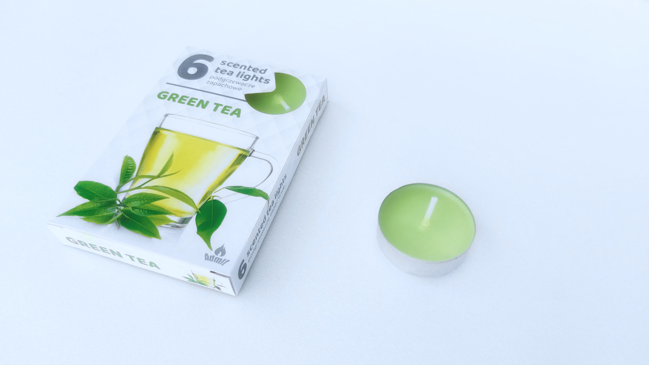 Zöld tea illatú mécses Illatmécses - Zöld tea