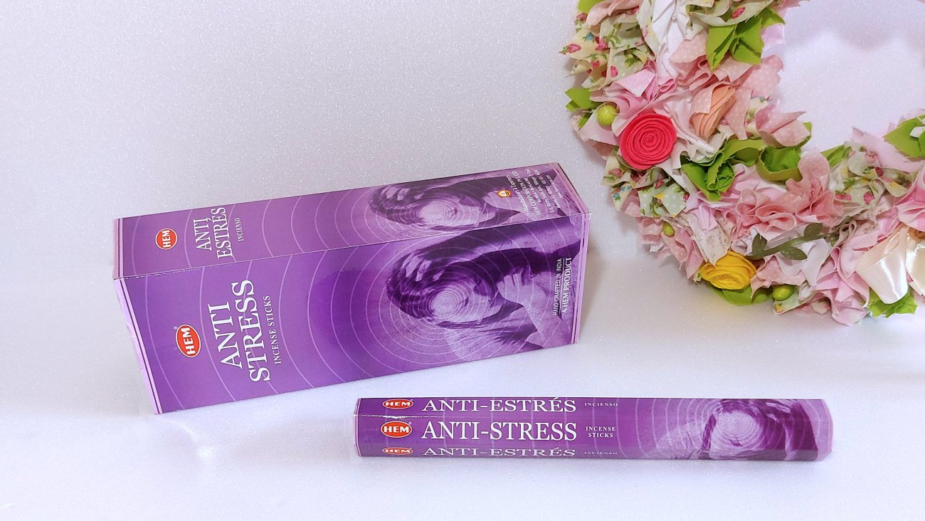Stresszoldó illatú füstölő. HEM Insence sticks - Anti stress.