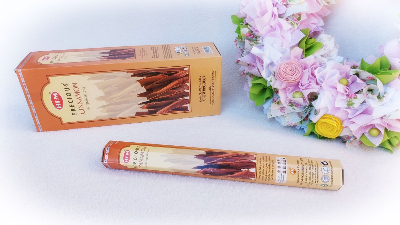 Fahéj illatú füstölő. HEM Insence sticks - Cinnamon.