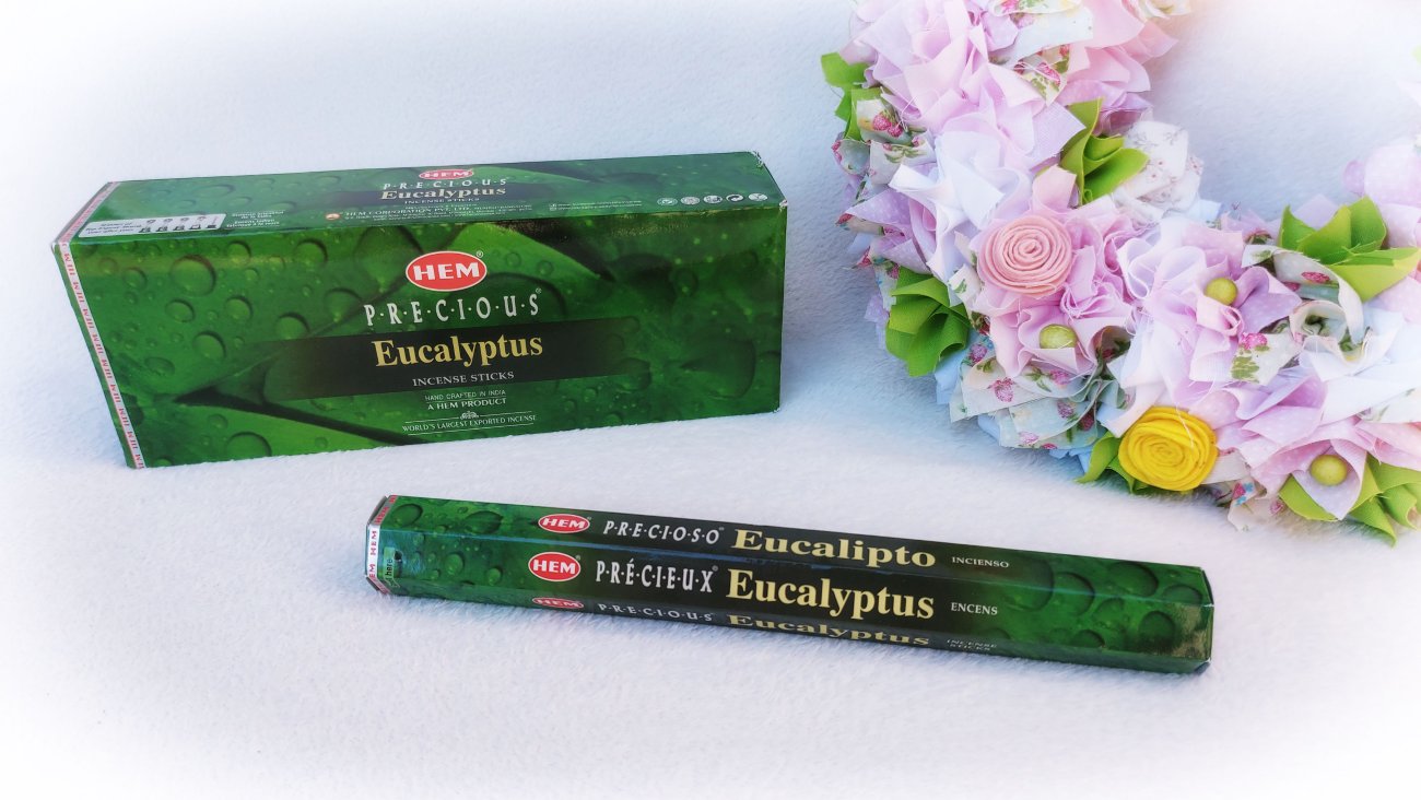 Eukalipusz illatú füstölő. HEM Insence sticks - Eucalyptus.
