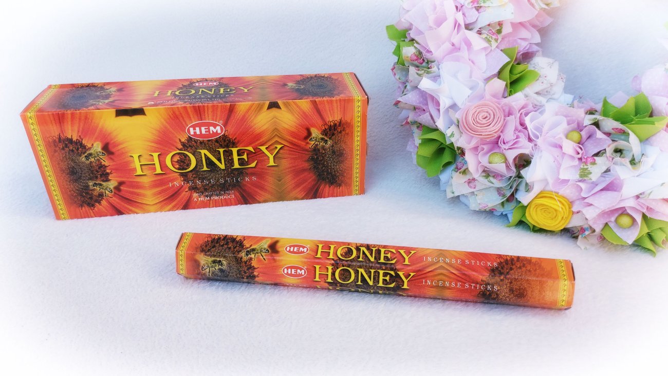 Méz illatú füstölő. HEM Insence sticks - Honey.