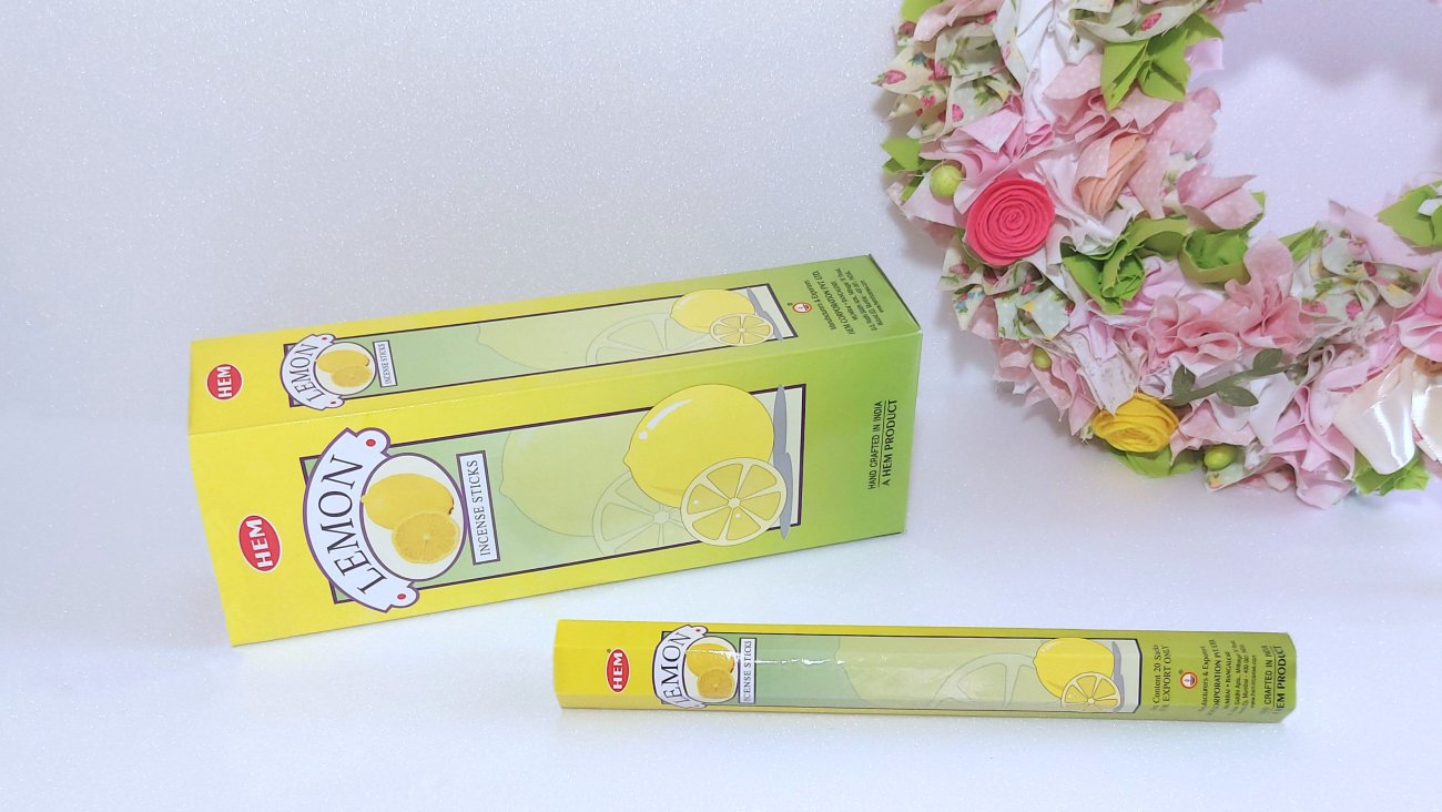Füstölő citrom illattal. HEM Insence sticks - Lemon.