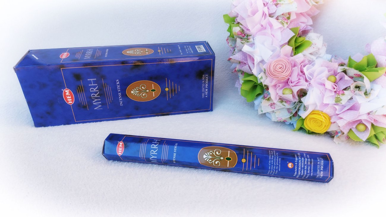 Mirha illatú füstölő. HEM Insence sticks - Myrrh.
