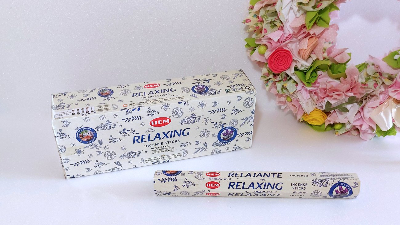 Relaxációs illatú füstölő. HEM Insence sticks - Relaxing.