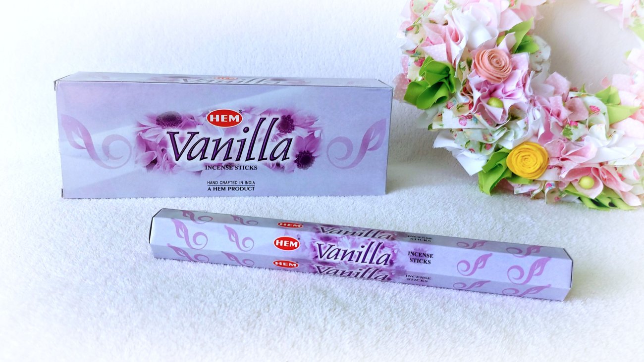 Füstölő vanília illattal. HEM Insence sticks - Vanilla.