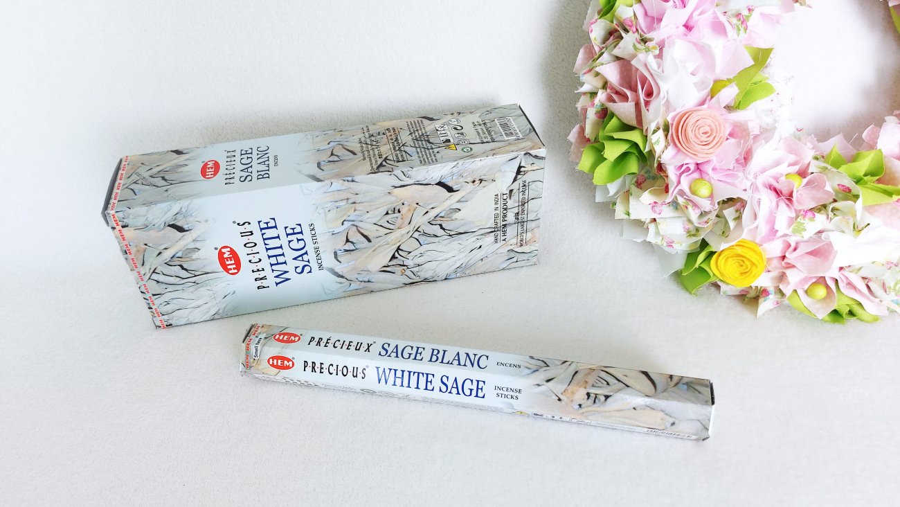 Füstölő fehér zsálya illattal. HEM Insence sticks - White sage.