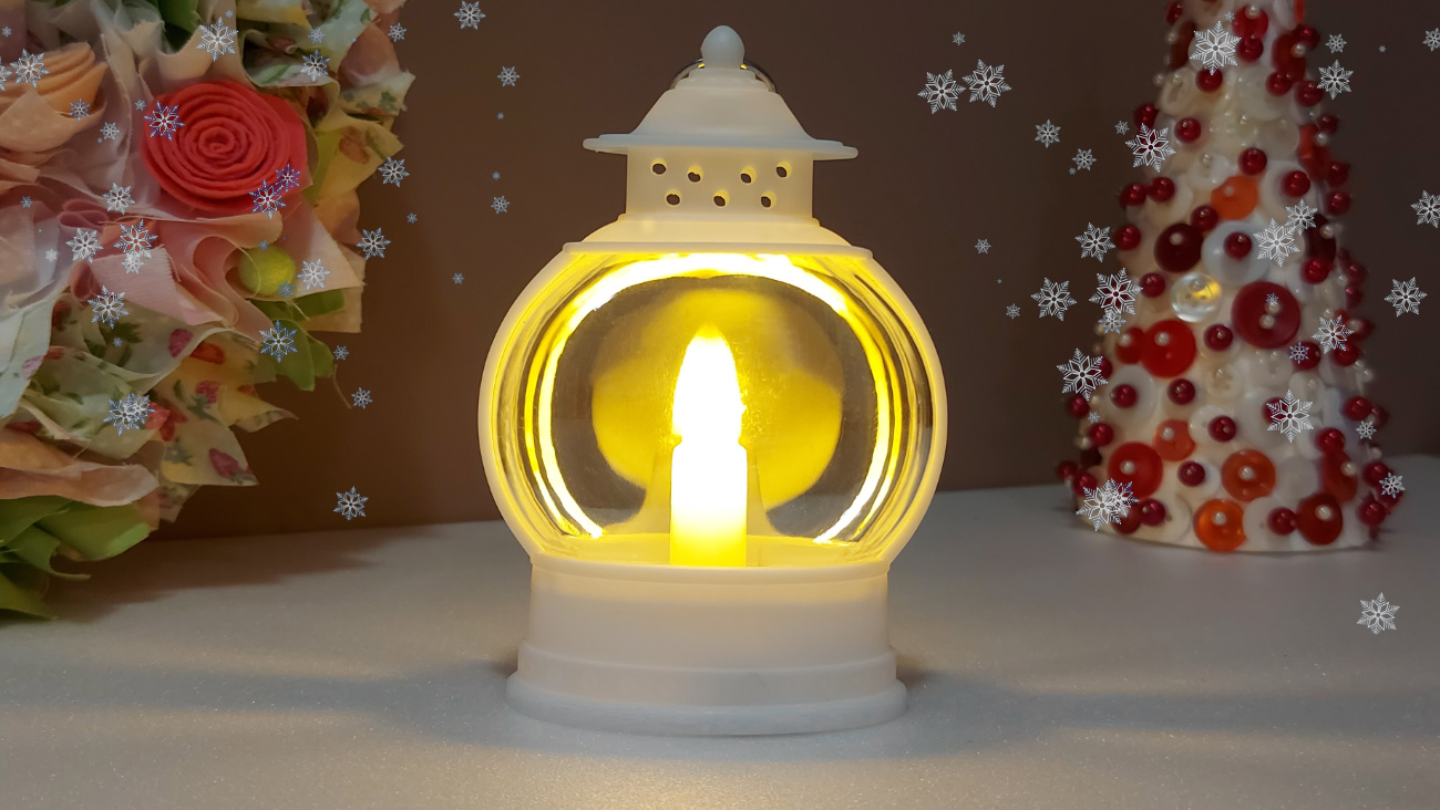 Karácsonyi lámpás fehér színben! Karácsonyi lámpás, fehér.