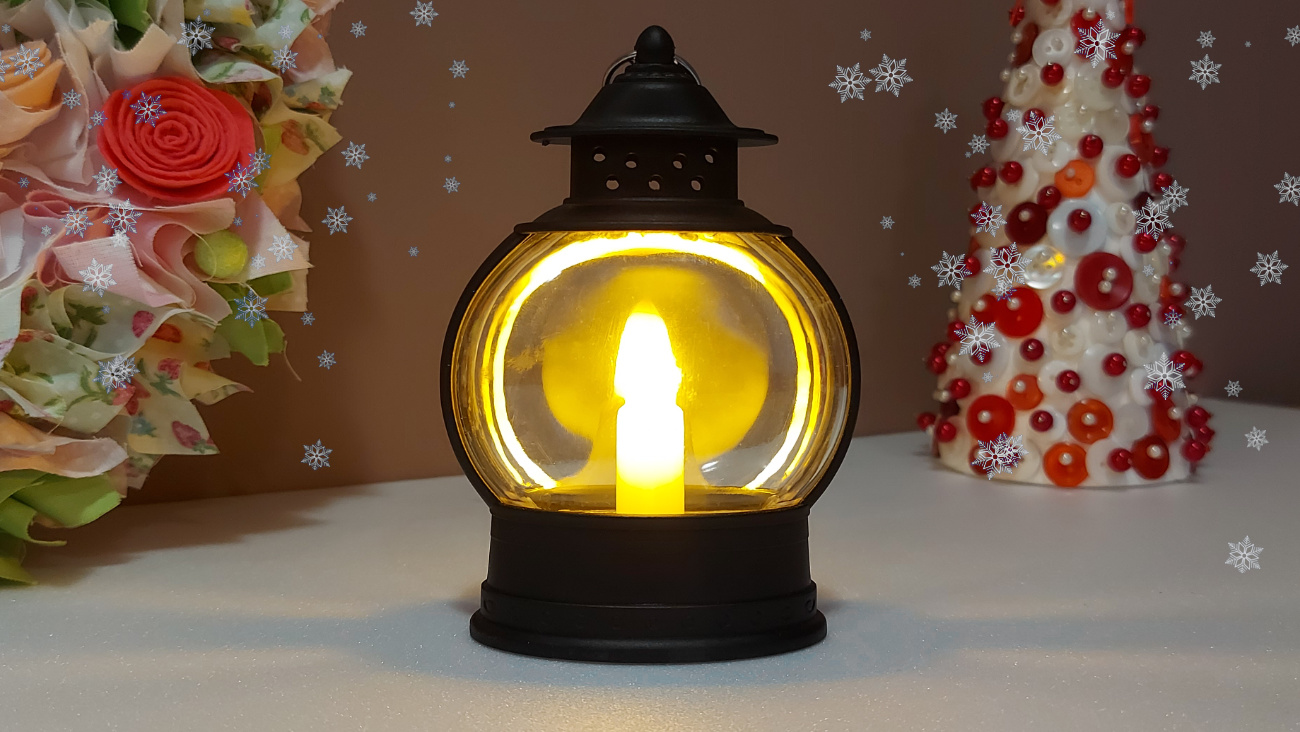 Karácsonyi lámpás fekete színben! Karácsonyi lámpás, fekete.