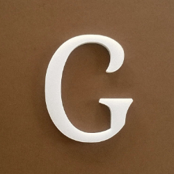 Gabi dekorációs habbetűk G betű polisztirolból