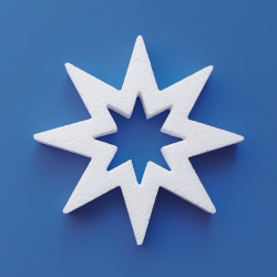 Karácsonyi dekorációk polisztirolból Hungarocell csillag