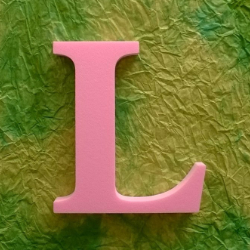 Love dekorációs habbetűk L betű polisztirolból