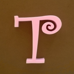 Twisty dekorációs habbetűk T betű polisztirolból